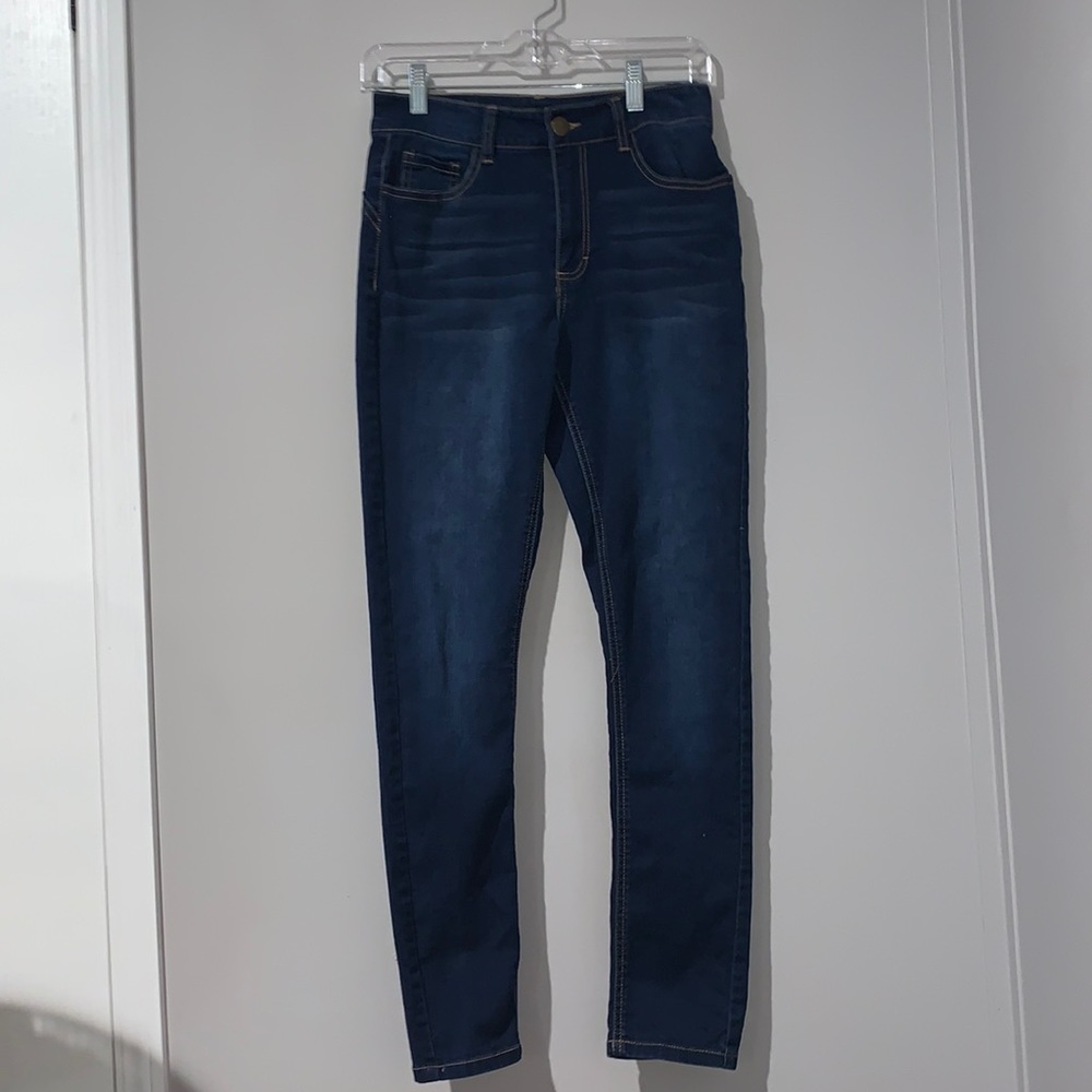 Fashion Nova Alexa High Rise Skinny Jeans - Dark Denim